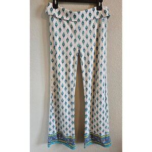 Cabana Life Palazzo Pants Woman Size M Moroccan Print Sun Protective 50+ Beach